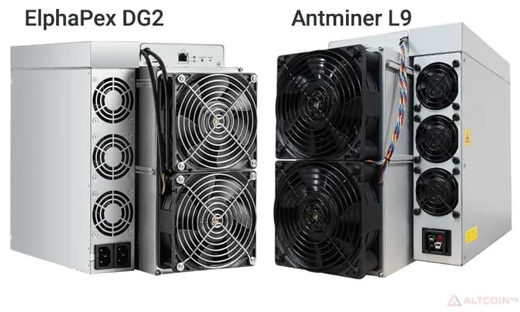 Внешний вид ElphaPex DG2 и Antminer L9