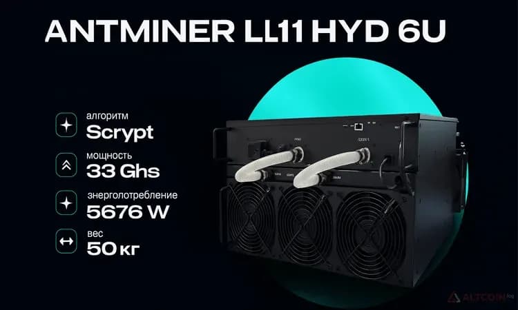 Модель Antminer L11 HYD 6U