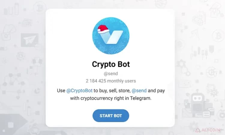 Crypto Bot — сервис для операций с криптовалютой прямо в Telegram.
