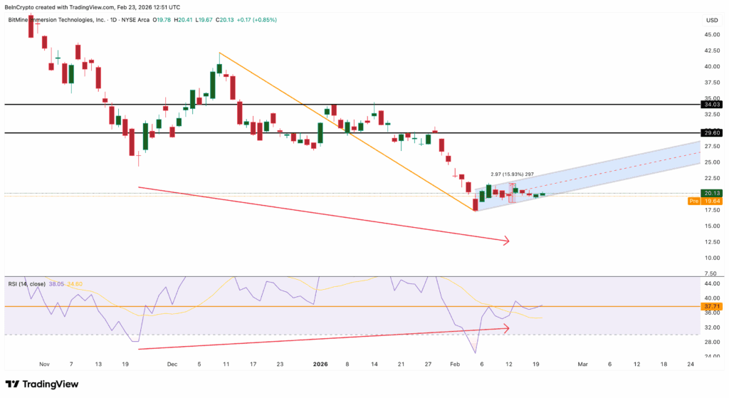 BitMIne Stock Flashes Divergence: TradingView