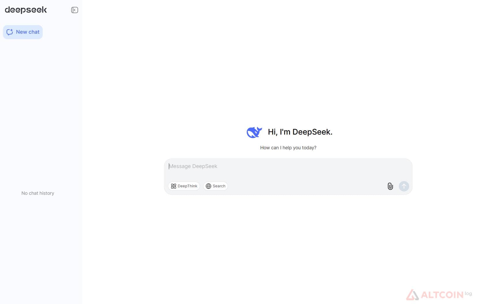 Сайт Deepseek
