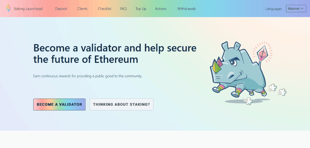Launchpad ETH staking guide