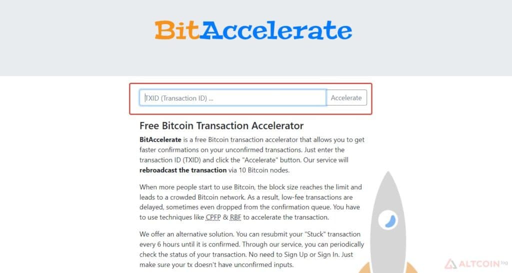 BitAccelerate free BTC accelerator