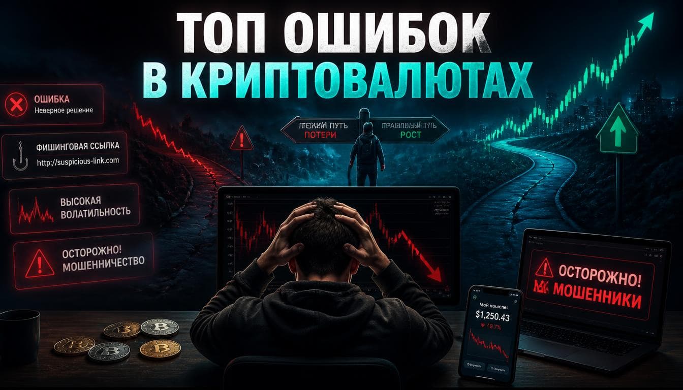 Топ ошибок новичков в криптовалютах: чего стоит избегать