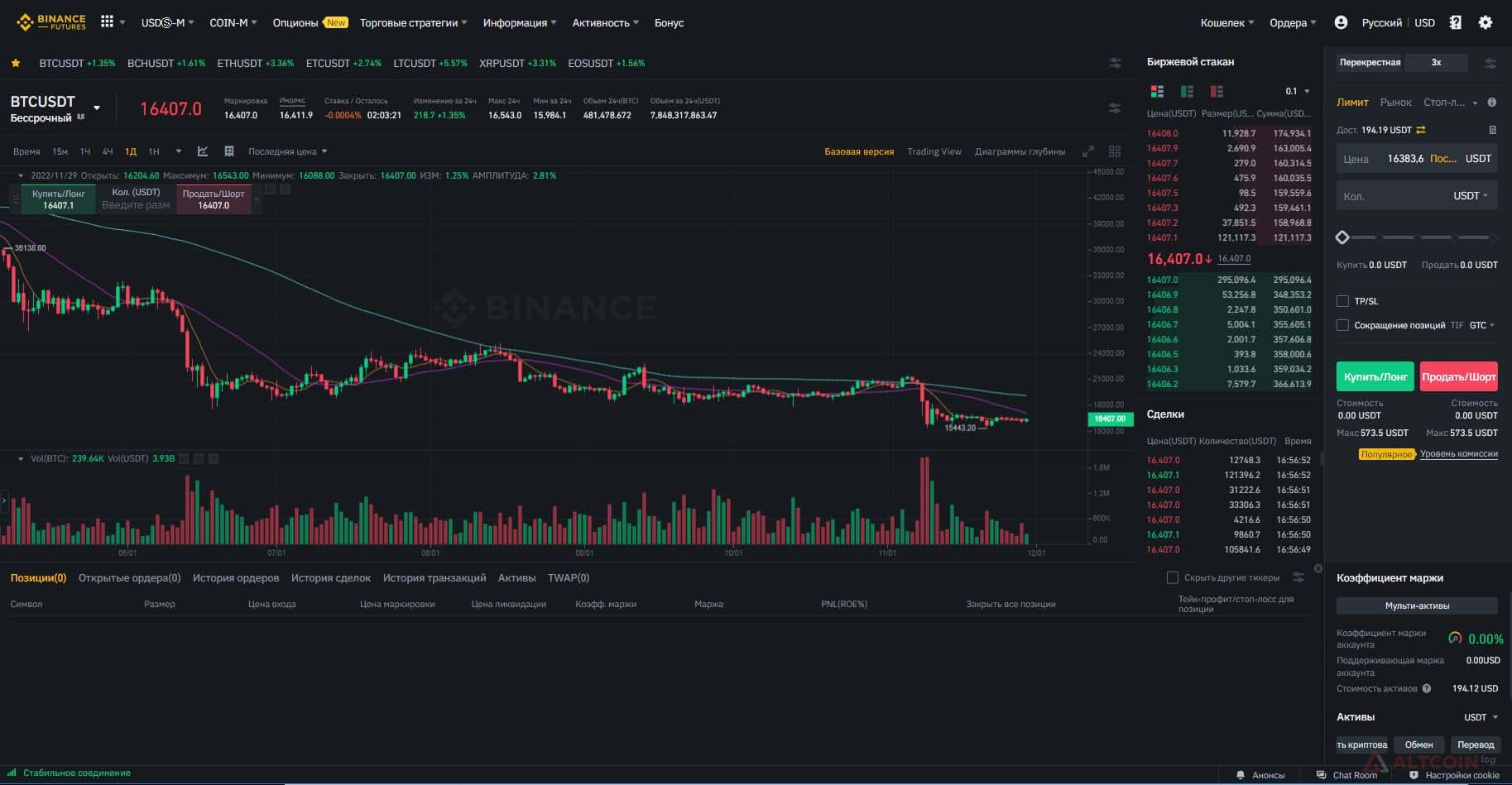 интерфейс плаформы
