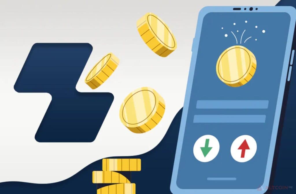 Mobile wallet illustration.