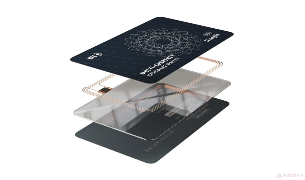Tangem wallet card illustration.
