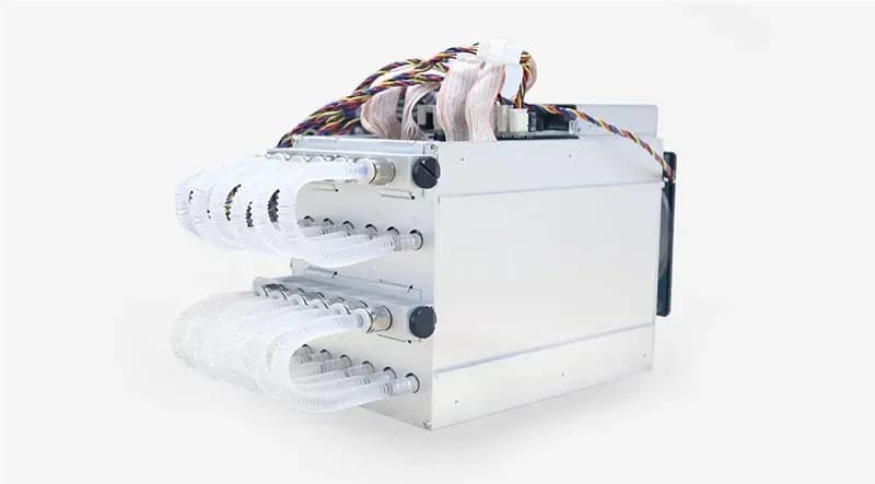 Inside a water-cooled ASIC