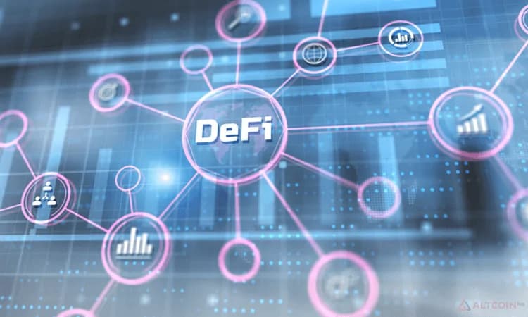 Illustration representing decentralization in DeFi.