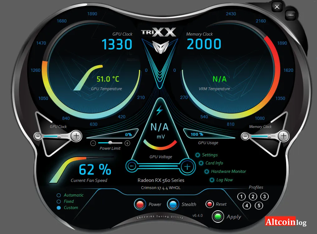 разогнаная RX 560