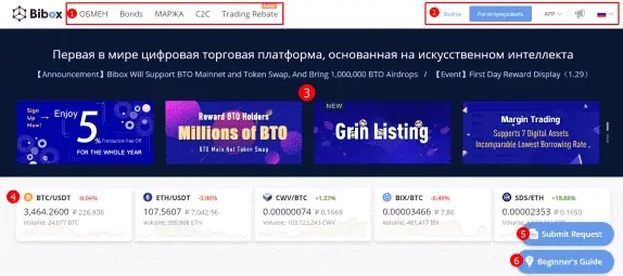 главная панель