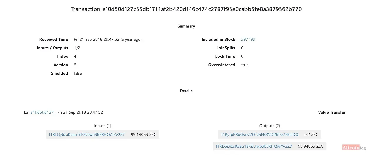 block explorer