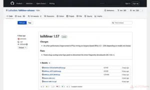 Для добычи Beam на красных и зеленых картах приложение lolMiner